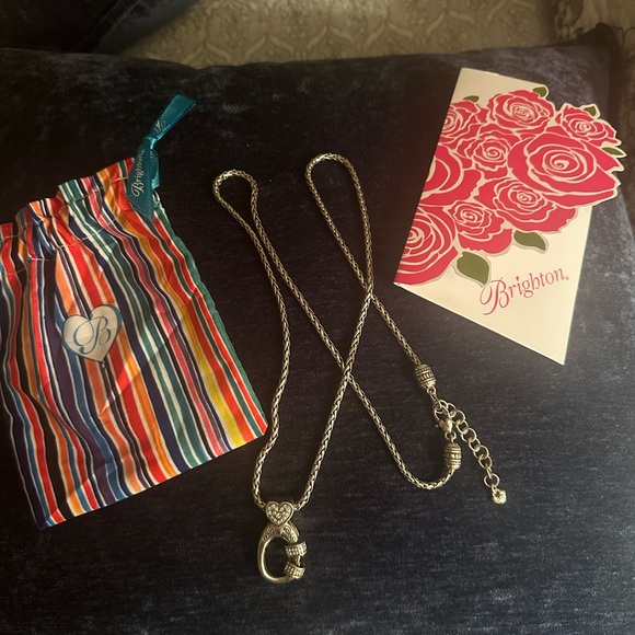 Brighton Silver Heart Charm Necklace with 2 spacers - Picture 5 of 5